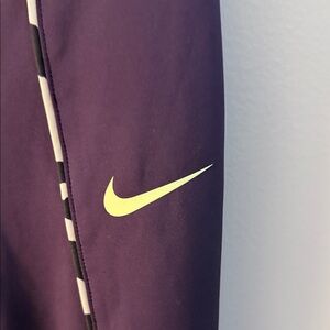 Nike Purple and Black Kids Leggings